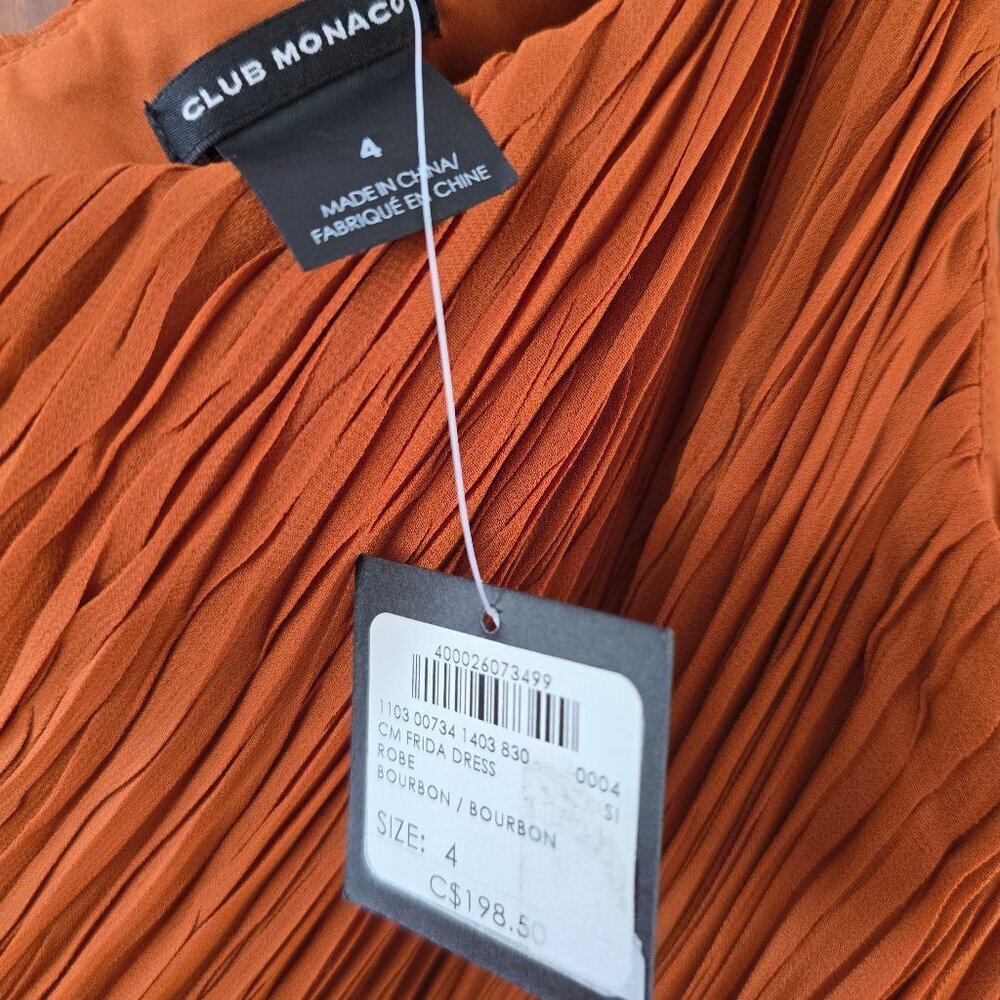 Club MONACO dress size 4 Bourbon NEW with tags - Picture 3 of 16